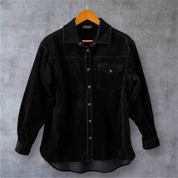 Anine Bing Womens Sloan Shirt Size S Corduroy Button Up Overshirt Shacket - Picture 1 of 9